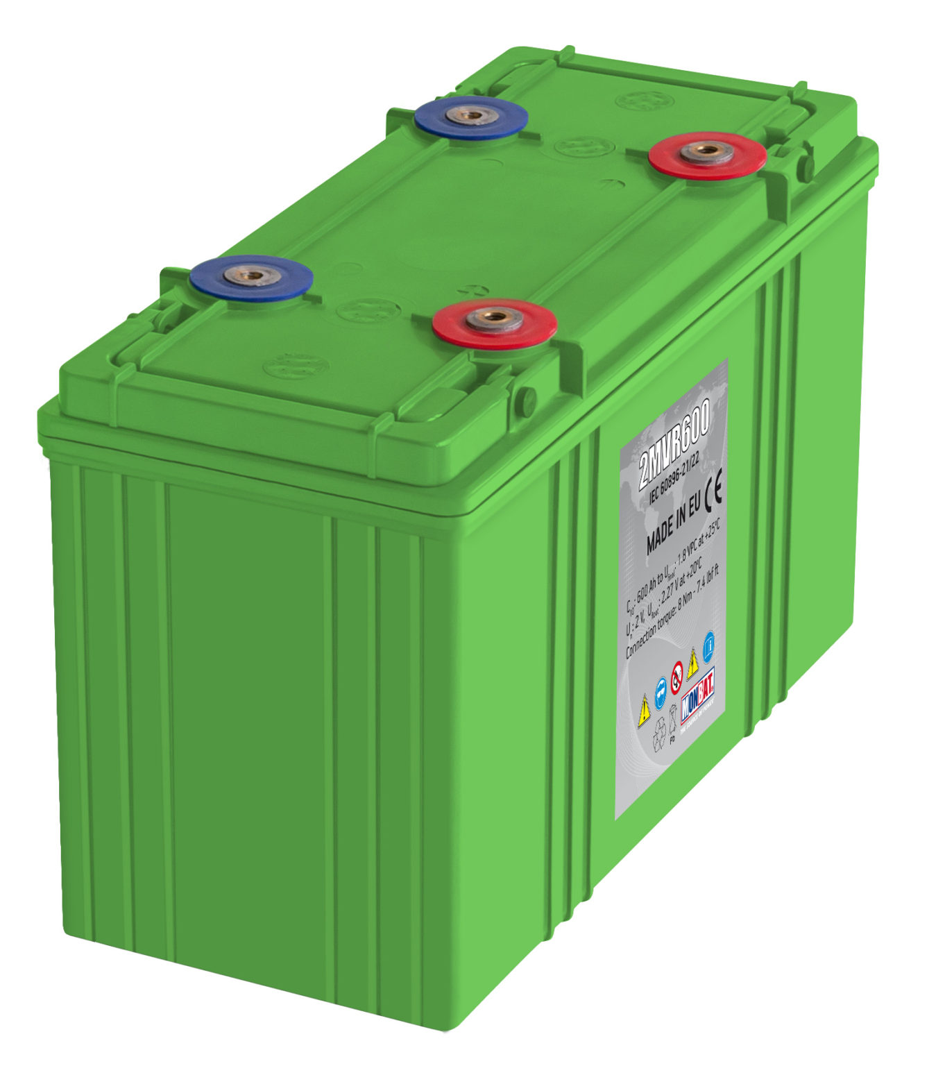 Monbat Battery 2V 600ah AGM Battery -2MVR600 Nigeria – 9jasolar