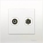 Schneider Vivace Telecommunication Accessories TV CO-Axial and TVF Outlet 1gang KB32TV_TVF